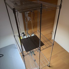 【室内水耕栽培ステーション一式】Brim PANEL A LEDライト＋メタルラックセットの画像