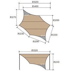 ★ユニフレームREVOタープII L&メッシュウォールII L＆ポール　セットの画像