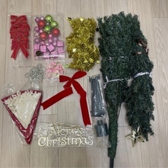クリスマスツリー 150 セット　オーナメント　ライト付き　ニトリの画像