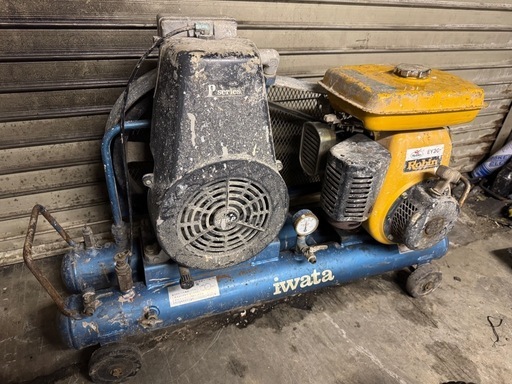IWATA アネスト岩田　 エンジンコンプレッサー iwata SUE-222CP ロビンエンジン エアーコンプレッサー EY20 イワタ 岩田