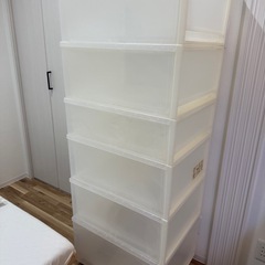 無印良品衣装ケース6個セットポリプロピレンの画像