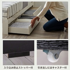 クイーンベッドマットレス付き 使用期間1年未満!!の画像