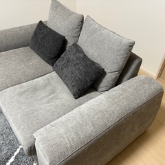 ニトリ 2〜2.5人掛けソファ LB04GY（グレー）美品・使用4ヶ月の画像