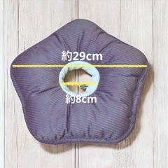 【新品】やわらか 星型 エリザベスカラー 猫 小型犬 食事OK フランネル素材の画像