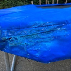 【屋外用大型トランポリン】長方形タイプ・スプリング式（ブルー）の画像