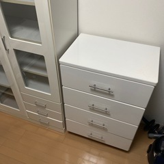 収納家具　小物入れ　ホワイトの画像