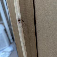 ニトリのダブルベッドフレームの画像