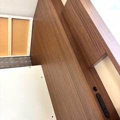 【ニトリ】シングルベットフレームダークブラウン  引き出し付きの画像