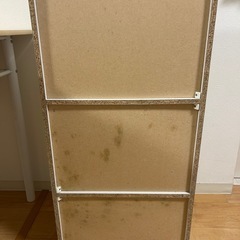 カラーボックス　ニトリ　連結できるNカラボ 扉付き 3段 ホワイトの画像