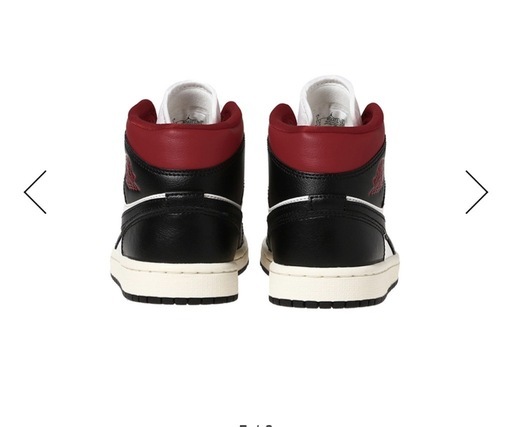 新年価格　NIKE WMS AIR JORDAN1 MID RETRO 　サイズ28cm BLACK WHITE RED