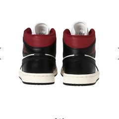 NIKE WMS AIR JORDAN1 MID RETRO 　サイズ28cm BLACK WHITE RED
の画像