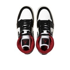 NIKE WMS AIR JORDAN1 MID RETRO 　サイズ28cm BLACK WHITE RED
の画像