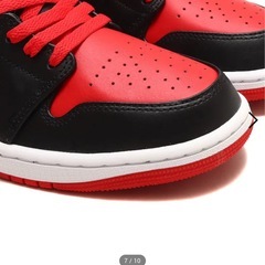 NIKE AIR JORDAN1 RETRO ブラック×ファイア　レッド　「ブレッド トゥ」サイズ27cmの画像