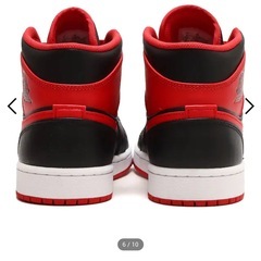 NIKE AIR JORDAN1 RETRO ブラック×ファイア　レッド　「ブレッド トゥ」サイズ27cmの画像