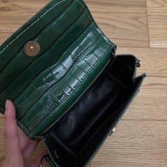 緑 グリーン ミニハンドバッグの画像