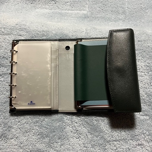 廃盤 ウォータープルーフ ウォレットジャケット M5 システム手帳 ダブルリング