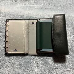 廃盤 ウォータープルーフ ウォレットジャケット M5 システム手帳 ダブルリングの画像