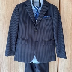 【CHOPIN】子供スーツ120cmネイビーストライプの画像