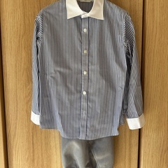 【CHOPIN】子供スーツ120cmライトグレーの画像