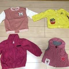 【今月中値下！4,000→3,200】ベビー服　女の子　冬物　90size 51着　まとめ売り　保育園着の画像