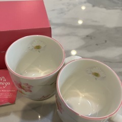 マグカップお花2個の画像