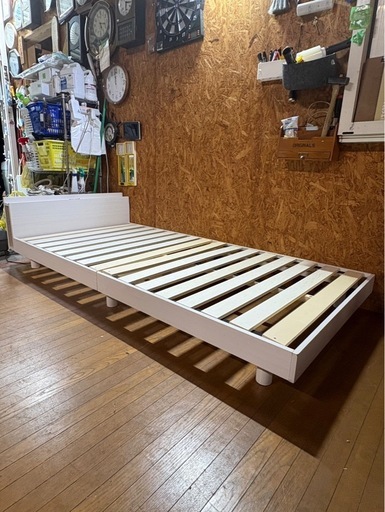 K0308 シングルベッド 高さ調整部品付き