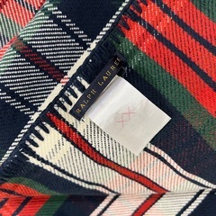 Ralph Lauren ラルフローレン タータンチェック 大判 ブランケットの画像