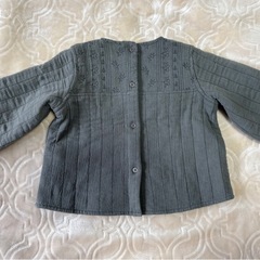 ベビー ZARAHOME KIDS 9-12M 80 キルトカットソー グリーンの画像