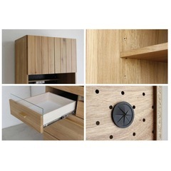 オーク天然木キッチンボードの画像