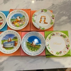 ラスカルお皿7枚の画像