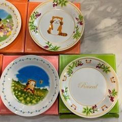 ラスカルお皿7枚の画像