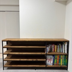 【11月中】キッチン棚、シェルフ、本棚、おもちゃ棚　古材のおしゃれ家具の画像