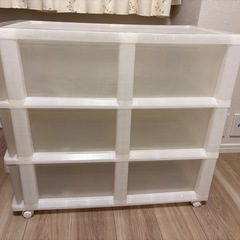 カラーボックス キャスター付き 3段
の画像