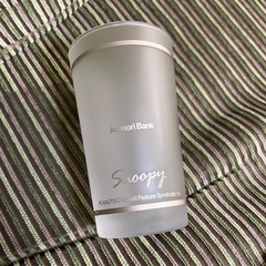 ガラスコップ スヌーピー シルバーの画像