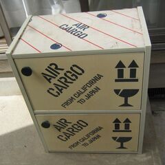 0円！無料！　2段収納ボックス　扉付き   sndの画像