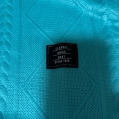 鮮やかなグリーン系の秋、春用の長袖トップスの画像