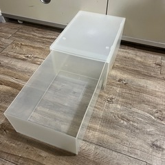 無印良品 透明 収納BOXの画像