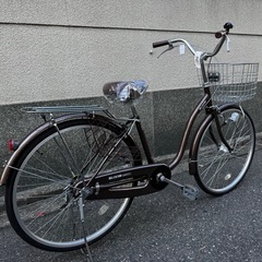 367番　全車両格安販売‼️ 26インチ オートライト　シティサイクル　ママチャリの画像