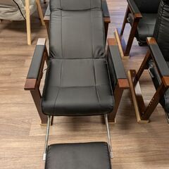 美品 オットマン付安楽座椅子 4台セット販売の画像