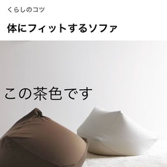無印良品の体にフィットするクッションです。