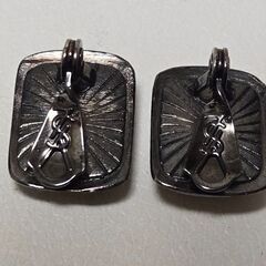 YSL イヴサンローラン 琥珀調 イヤリング ヴィンテージ 当時物 刻印 レトロの画像