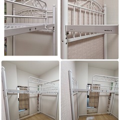 姫系ロフトベッド　ハイでもローでも可　可　　❤️の画像