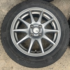 美品 15インチ 4穴 オールシーズンタイヤホイールセッ ト 175/65R15 4本 2023年製 5.5J+43 バリ山 スイフト アクア ヴィッツ フリード デミオ などなどの画像