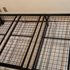 ステンレス製シングルベッドフレーム　工具•説明書付の画像