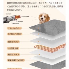 ペット用　ホットカーペット ヒーター 猫 犬 ペットマット Lサイズの画像