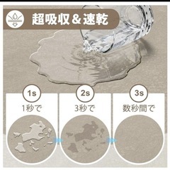 バスマット 珪藻土バスマット お風呂マット　超強吸水　速乾　40x60cmの画像