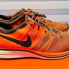 NIKE ナイキ フライニット トレーナー＋ オレンジ 29.5cm スニーカーの画像