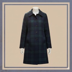 ブラックウォッチ柄コートの画像