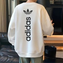 adidas トレーナー ホワイトLの画像