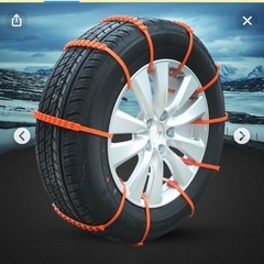 45本セット！タイヤチェーン 非金属 簡単 スノーチェーン 雪チェーン ジャッキアップ不要 雪道 凍結 悪路対応 鋸歯形 事故防止 簡単装着 車用 滑り止めチェーン ホイールチェーン 軽自動車用の画像